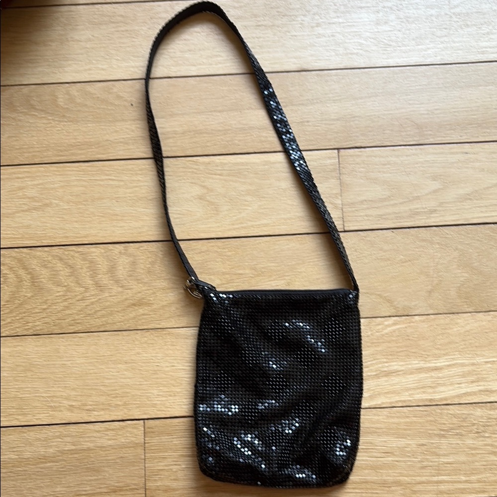 Vintage Black Sequin Shoulder Bag